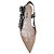 Bailarinas de charol nude Miu Miu con slingback de cuadros negros / blancos - vista 4