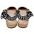 Bailarinas de charol nude Miu Miu con slingback de cuadros negros / blancos - vista 5