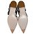 Bailarinas de charol nude Miu Miu con slingback de cuadros negros / blancos - vista 6