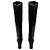 Chloé Botas altas de cuero negro con detalles cosidos Chloe - vista 6