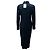 Abito midi con bottoni frontali decorato con perline Monili Peserico in blu navy - vista 3