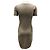 Taupe Kurzarm-Kaschmir-Strickkleid Iris Von Arnim Braun - Ansicht 3