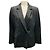 Peserico Charcoal Grey Double Breasted Wool Blazer