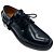 Scarpe Derby in pelle blu navy con cinturini di Lanvin
