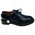Scarpe Derby in pelle blu navy con cinturini di Lanvin - vista 2