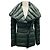 Mackage Olive Green / Black Leather Trimmed Quilted Down Puffer Jacket