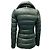 Mackage Olive Green / Black Leather Trimmed Quilted Down Puffer Jacket - view 3