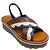 Robert Clergerie Blue / Tan Platform Sandals