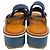 Robert Clergerie Blue / Tan Platform Sandals - view 5