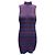 Vestido mini sin mangas de punto de algodón Jil Sander azul / rojo Multicolor
