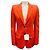 Chloé Chaqueta de algodón naranja de dos botones Chloe