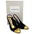 Pumps Slingback in Satin Nero Alexandre Vauthier con Punta Dorata - vista 6
