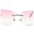 Chanel Silber Rosa Kamelienblume 4085 Sonnenbrille Pink - Ansicht 8