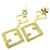Orecchini in oro con logo FF in strass Fendi D'oro - vista 2