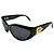 Occhiali da sole Gianni Versace Medusa Nero Oro MOD460 D'oro