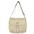 Borsa a tracolla in nylon tessuto beige con logo Prada