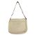 Borsa a tracolla in nylon tessuto beige con logo Prada - vista 2