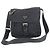 Borsa a tracolla in nylon tessuto nero con logo Prada e fibbia