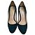 Décolleté Prada in pelle verde 38,5