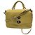 Zanellato Bolsa de ombro cruzada Postina Baby em couro amarelo