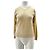 Autre Marque Cremefarbener V-Ausschnitt-Pullover aus Kaschmir Beige