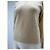Autre Marque Cremefarbener V-Ausschnitt-Pullover aus Kaschmir Beige - Ansicht 5