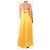 Jonathan Simkhai Robe maxi fluide sans manches jaune - taille S - vue 2
