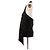 Autre Marque Top in satin nero PARFOIS - vista 4