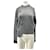 Autre Marque Asymmetrischer grauer Pullover aus Wolle