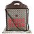 Gucci Borsa Tote a Strisce Tiger Web Marrone
