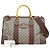 Gucci Borsa Duffle Tote GG Marrone