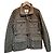 Chaqueta acolchada Aigle verde con cinturón