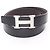 Cintura Constance H Hermès Marrone Nero