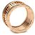 Bulgari Anello B.zero1 Rock a 4 bande di Bvlgari Nero D'oro