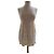 Miu Miu Seidenkleid Creme Roh