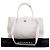 Borsa Executive Cerf Media in Pelle di Vitello Bianca Chanel Bianco Crudo - vista 15