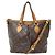 BAG TOTE LOUIS VUITTON PALERMO PM M40145 IN CANVAS MONOGRAM Marrone