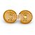 Cambon ORECCHINI VINTAGE LOGO CC CHANEL & PERLE DI CASTELLANE 1986 D'oro - vista 3