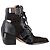 Stivaletti Rylee con ritagli di Chloé in suede nero e pelle