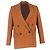 Blazer duplo com bolsos em poliéster marrom da Acne Studios Vermelho