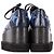 Stella Mc Cartney Scarpe Derby a piattaforma Elyse di Stella McCartney in pelle blu navy - vista 5