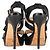 Sandali con piattaforma glitterati Jimmy Choo Vamp in pelle nera Nero - vista 5