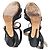 Sandali con piattaforma glitterati Jimmy Choo Vamp in pelle nera Nero - vista 6