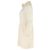 Robe Mini en Lamé Rayé Saint Laurent en Soie Crème Blanc Écru - vue 2