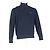 Polo Ralph Lauren Halb-Zip Pullover aus marineblauem Baumwollstoff mit gesticktem Logo