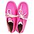 Mocassins à lacets Loewe en cuir rose - vue 3