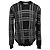 Salvatore Ferragamo Karierter Pullover aus schwarzer Wolle