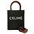 Céline Bolso de cuero Cabas Mini Vertical 2 en 1 Celine Castaño - vista 2