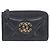 Tarjetero de piel de cordero Chanel 19 Negro