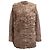 Abrigo de shearling texturizado Maje en cuero de cordero rosa